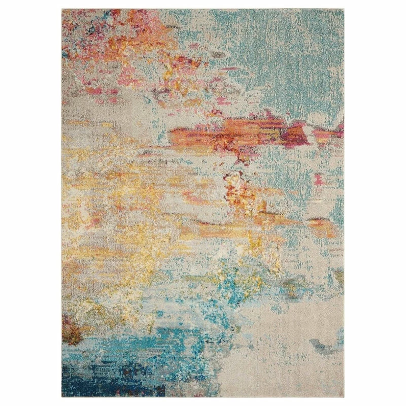 Brand new 👍 Nourison Celestial Modern Abstract Area Rug, Sealife, 2'2"x3'9" 👍 2 Brand new 👍 Nourison Celestial Modern Abstract Area Rug, Sealife, 2'2"x3'9" 👍 - Image 2