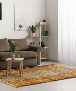 Brand new 🎉 Liora Manne Marina Tribal Stripe Indoor/Outdoor Rug, Gold, 6'6"x9'3" 👏 -Cheap Rugs Store 37318b94017b0068 9459 w800 h800 b0 p0