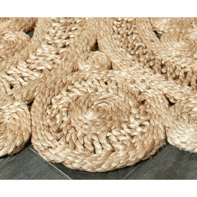 Wholesale ๐ Area Rugs Floral Fantasy Organic Jute Area Rug, 8' Round ๐ 3 Wholesale ๐ Area Rugs Floral Fantasy Organic Jute Area Rug, 8' Round ๐ - Image 3