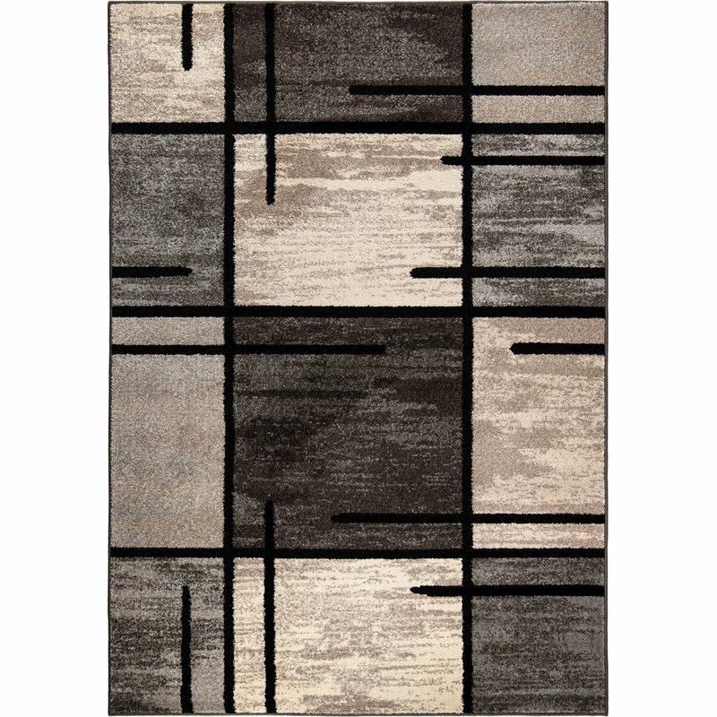 Outlet 😀 Orian Rugs Orian American Heritage Armada Blocks Area Rug, Gray, 5'3"x7'6" ✔️ 2 Outlet 😀 Orian Rugs Orian American Heritage Armada Blocks Area Rug, Gray, 5'3"x7'6" ✔️ - Image 2