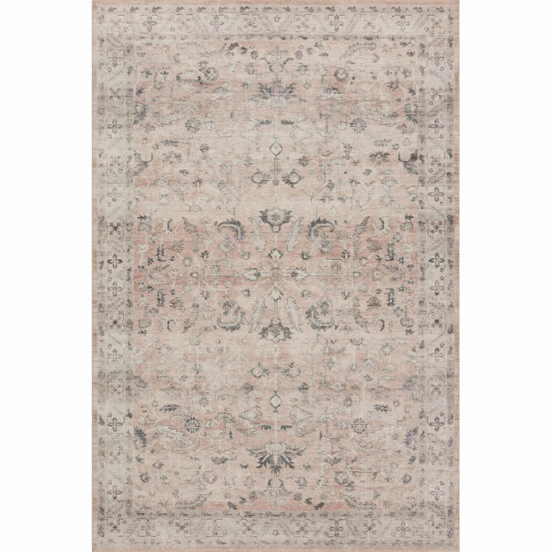 Best Sale ❤️ Loloi Rugs Loloi II Printed Hathaway Blush Ivory Area Rug, 7'6"x9'6" ⭐ 2 Best Sale ❤️ Loloi Rugs Loloi II Printed Hathaway Blush Ivory Area Rug, 7'6"x9'6" ⭐ - Image 2