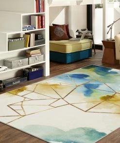 Best Pirce 🔔 Mohawk Home Mohawk Prismatic Illusion Water, 8'x10' 🎁 -Cheap Rugs Store 3971f7e10086cf60 1124 w800 h800 b0 p0