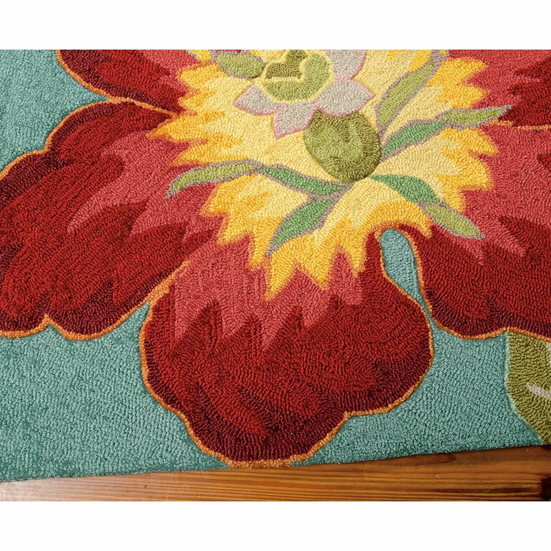 Outlet 🎉 Nourison Fantasy Area Rug, Aqua, 8'x10'6" 🥰 5 Outlet 🎉 Nourison Fantasy Area Rug, Aqua, 8'x10'6" 🥰 - Image 5