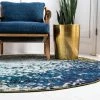Wholesale ❤️ Unique Loom Blue Estrella Vella 8' 0 X 8' 0 Round Rug ⭐
