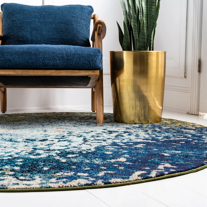 Wholesale ❤️ Unique Loom Blue Estrella Vella 8' 0 X 8' 0 Round Rug ⭐ 1 Wholesale ❤️ Unique Loom Blue Estrella Vella 8' 0 X 8' 0 Round Rug ⭐