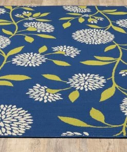 Best Pirce 🥰 Newcastle Home Coronado Indoor And Outdoor Floral Blue And Green Rug, 7'10"x10'10" 👍 -Cheap Rugs Store 3e313ba60ef50228 1088 w800 h800 b0 p0