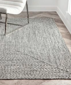 Wholesale 💯 NuLOOM Braided Lefebvre Indoor/Outdoor Area Rug, Salt And Pepper, 2'x3' 🛒 -Cheap Rugs Store 3fe190fe0e989f7d 7348 w800 h800 b0 p0