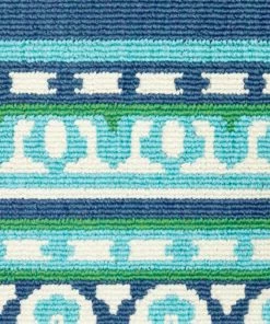 Best Sale 😀 Newcastle Home Madelina Border Navy And Green Indoor Or Outdoor Area Rug, 7'10" Round 😀 -Cheap Rugs Store 4121e7280ef50478 6683 w800 h800 b0 p0