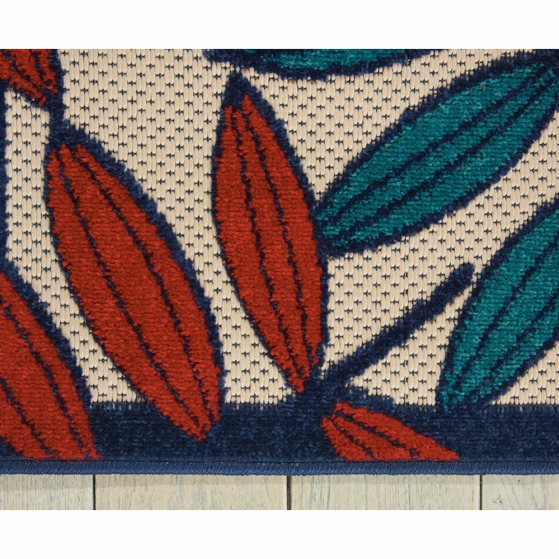 Best deal ๐งจ Nourison Aloha Multicolor 8 Ft. X 11 Ft. Botanical Contemporary Indoor/Outdoor Area Rug ๐ 5 Best deal ๐งจ Nourison Aloha Multicolor 8 Ft. X 11 Ft. Botanical Contemporary Indoor/Outdoor Area Rug ๐ - Image 5