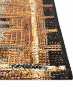 Brand new 🎉 Liora Manne Marina Tribal Stripe Indoor/Outdoor Rug, Gold, 6'6"x9'3" 👏 -Cheap Rugs Store 4221cceb00d60e2b 9459 w800 h800 b0 p0