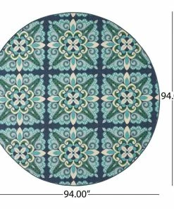 Best Sale 🔥 GDFStudio GDF Studio Sage Outdoor Floral Area Rug, Blue And Green, 7'10" Round 🤩 8 Best Sale 🔥 GDFStudio GDF Studio Sage Outdoor Floral Area Rug, Blue And Green, 7'10" Round 🤩 -Cheap Rugs Store 428147870f93175a 9019 w800 h800 b1 p0