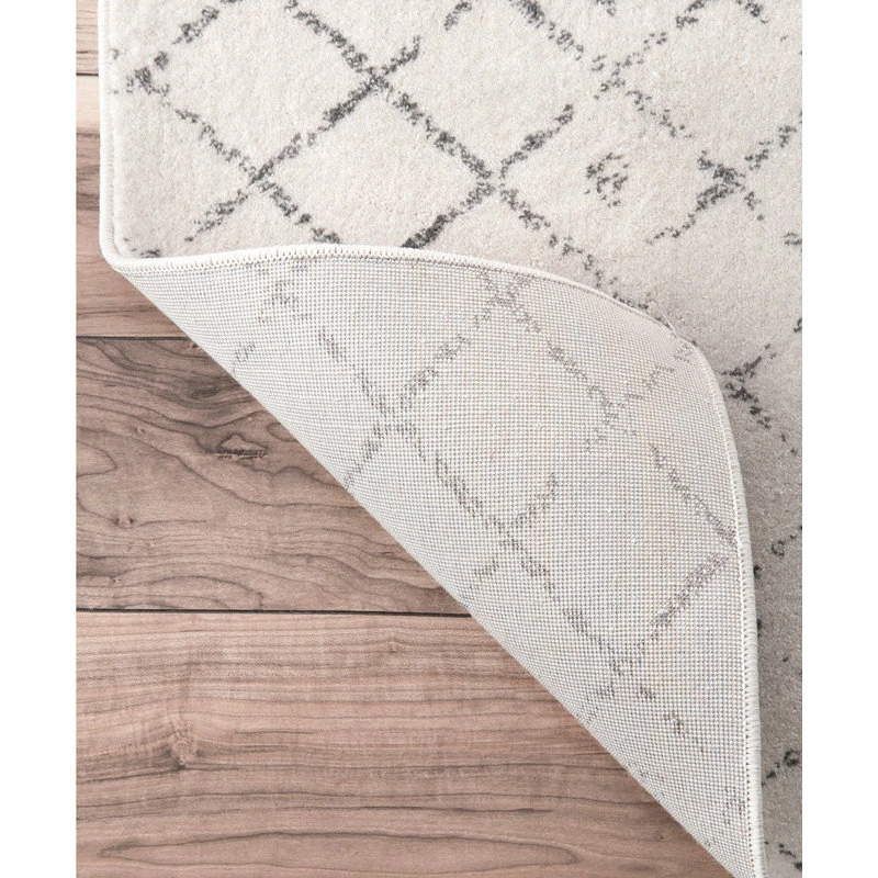 Discount ✔️ NuLOOM Moroccan Blythe Contemporary Area Rug, Gray, 4'x6' ✔️ 7 Discount ✔️ NuLOOM Moroccan Blythe Contemporary Area Rug, Gray, 4'x6' ✔️ - Image 7