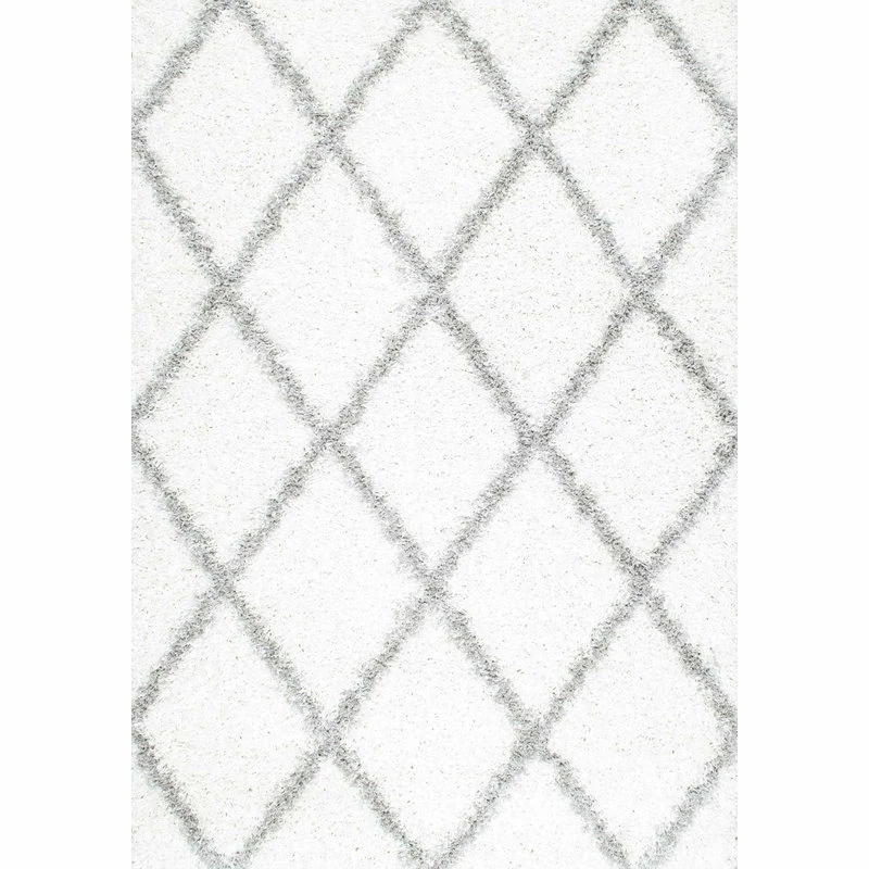 Coupon 🔔 NuLOOM Soft And Plush Diamond Trellis Moroccan Lattice Shag Rug, 9'2"x12' ✨ 3 Coupon 🔔 NuLOOM Soft And Plush Diamond Trellis Moroccan Lattice Shag Rug, 9'2"x12' ✨ - Image 3
