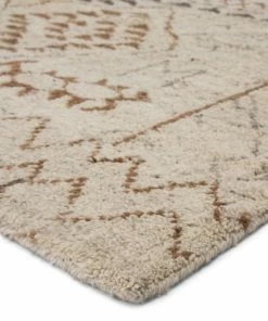 Promo ⌛ Jaipur Living Zamunda Hand-Knotted Geometric Cream/Brown Area Rug, 5'x8' ⌛ -Cheap Rugs Store 4591330e0f7f9d8a 0253 w800 h800 b0 p0