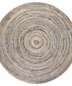 Discount 🤩 Anji Mountain Kerala Denim And Jute Round Rug, 4' 🌟 -Cheap Rugs Store 45c13b7709fb8ad0 8964 w800 h800 b1 p0