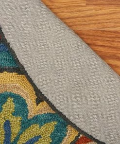 Best Sale 🛒 LRHome Floral Escape Mandala Area Rug, 6' Round 🔥 -Cheap Rugs Store 468132030fb3d3f4 5096 w800 h800 b0 p0