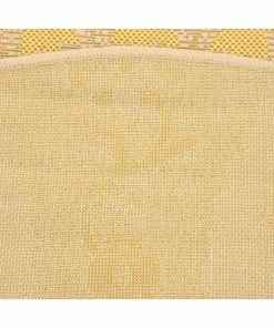 Discount ✨ Unique Loom Yellow Medallion Outdoor 6' Round Rug 💯