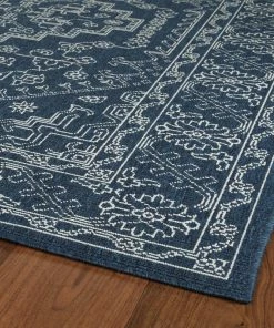 Budget ❤️ Kaleen Rugs Kaleen Indoor Outdoor Lightweight Sunice Rug, Navy, 5'x7'6" 💯