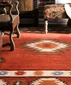 Buy ✨ NuLOOM Bronco Hand-Tufted Area Rug, Wine, 5'x8' 💯 -Cheap Rugs Store 48d1995e0e9666eb 5299 w800 h800 b0 p0