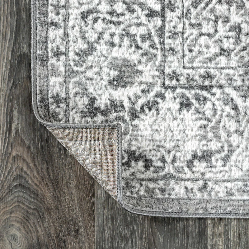 Promo 😉 JONATHAN Y Modern Persian Vintage Medallion Light Grey 8' X 10' Area Rug 🎉 7 Promo 😉 JONATHAN Y Modern Persian Vintage Medallion Light Grey 8' X 10' Area Rug 🎉 - Image 7