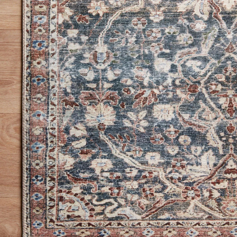 Wholesale 😀 Loloi Rugs Chris Loves Julia X Loloi Jules Denim/Spice 9'-6" X 14' Area Rug 😉 8 Wholesale 😀 Loloi Rugs Chris Loves Julia X Loloi Jules Denim/Spice 9'-6" X 14' Area Rug 😉 - Image 8