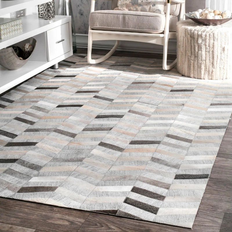 Coupon ✨ NuLOOM Handmade Leather Cowhide Mitch Area Rug, Silver, 8'x10' ❤️ 1 Coupon ✨ NuLOOM Handmade Leather Cowhide Mitch Area Rug, Silver, 8'x10' ❤️