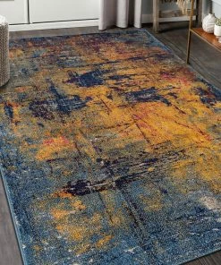 Brand new ✔️ Amer Rugs Inc. Hamden Vintage Bohemian Orange Rug 5'3"x7'6" 🎉 -Cheap Rugs Store 4c81a27502880bde 3466 w800 h800 b0 p0