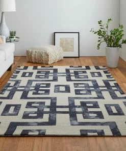 Best deal 🎉 Feizy Rugs Weave & Wander Marengo Tufted Key Wool Rug, Black, 8'x11' 👍 -Cheap Rugs Store 4da1635e0320d0a8 4282 w800 h800 b0 p0
