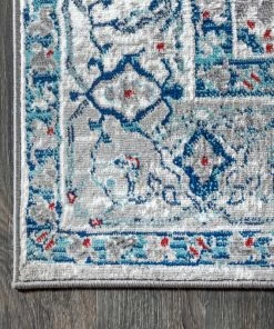Best deal 🌟 JONATHAN Y Modern Persian Vintage Medallion Light Grey/Blue 8' X 10' Area Rug ❤️ -Cheap Rugs Store 4e812e810376adca 2387 w800 h800 b0 p0