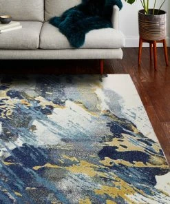 Wholesale 🥰 Bashian Neda Area Rug Ivory/Blue, 5'x7'6" 🧨 -Cheap Rugs Store 4f2147870b897201 5481 w800 h800 b0 p0