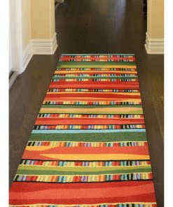 Deals 🧨 Liora Manne Ravella Fiesta Indoor/Outdoor Rug, Warm, 2'x8' Runner 🎉 -Cheap Rugs Store 5001c24f007da822 4571 w800 h800 b0 p0