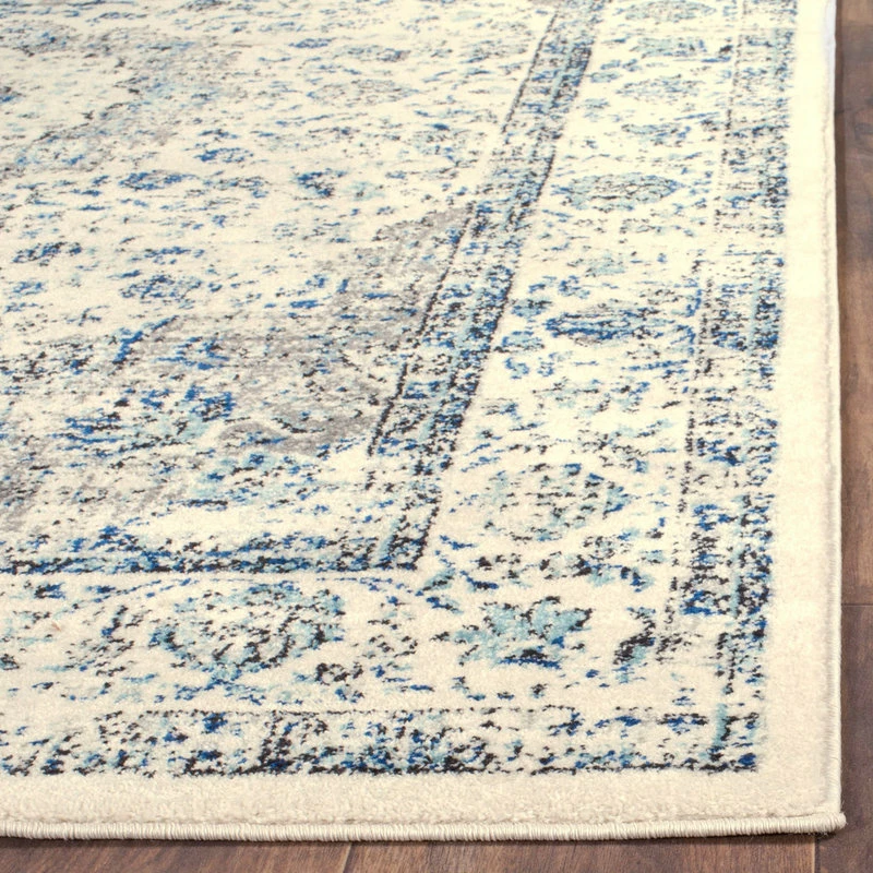 Hot Sale 💯 Safavieh Evoke Collection EVK220 Rug, Ivory/Grey, 3' X 5' ⌛ 1 Hot Sale 💯 Safavieh Evoke Collection EVK220 Rug, Ivory/Grey, 3' X 5' ⌛