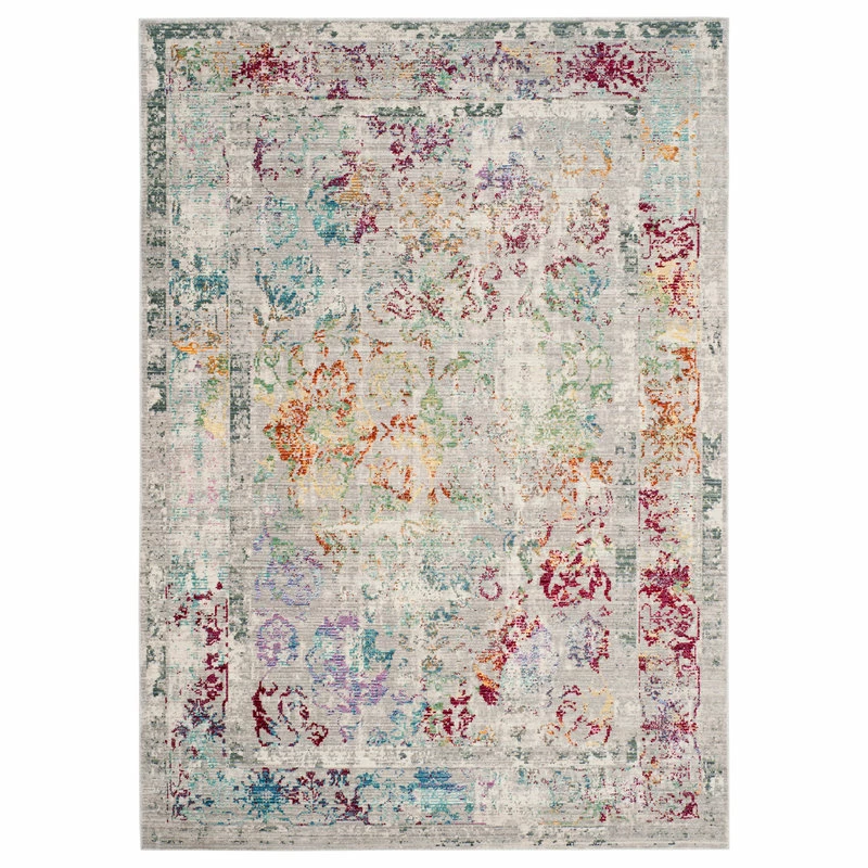 Hot Sale 🤩 Safavieh Mystique Collection MYS923 Rug, Grey/Multi, 5' X 8' 😍 1 Hot Sale 🤩 Safavieh Mystique Collection MYS923 Rug, Grey/Multi, 5' X 8' 😍