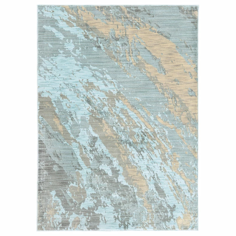 Discount ❤️ Newcastle Home Casa Marble Rug, Blue And Gray, 7'10"x10'10" 😀 3 Discount ❤️ Newcastle Home Casa Marble Rug, Blue And Gray, 7'10"x10'10" 😀 - Image 3