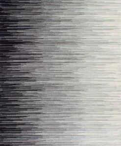 Discount 🎁 NuLOOM Lexie Ombre Striped Area Rug, Black, 6'7"x9' ✔️