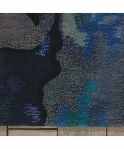 Promo 🎁 Nourison Prismatic PRS09 Area Rug, Silver/Blue, 7'9" X 9'9" 🔥 -Cheap Rugs Store 53615de30e84a84d 4052 w800 h800 b0 p0