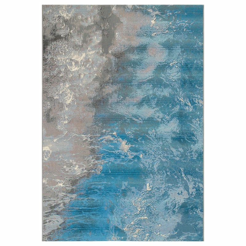 Wholesale 😀 Liora Manne Marina Surf Indoor/Outdoor Rug, Ocean, 7'10"x9'10" ⌛ 2 Wholesale 😀 Liora Manne Marina Surf Indoor/Outdoor Rug, Ocean, 7'10"x9'10" ⌛ - Image 2