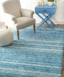 Discount 🎉 NuLOOM Hand-Tufted Striped Shaggy Plush Shag Rug, Sky Blue, 8'x10' 🛒 -Cheap Rugs Store 582178950e96407c 5486 w800 h800 b0 p0
