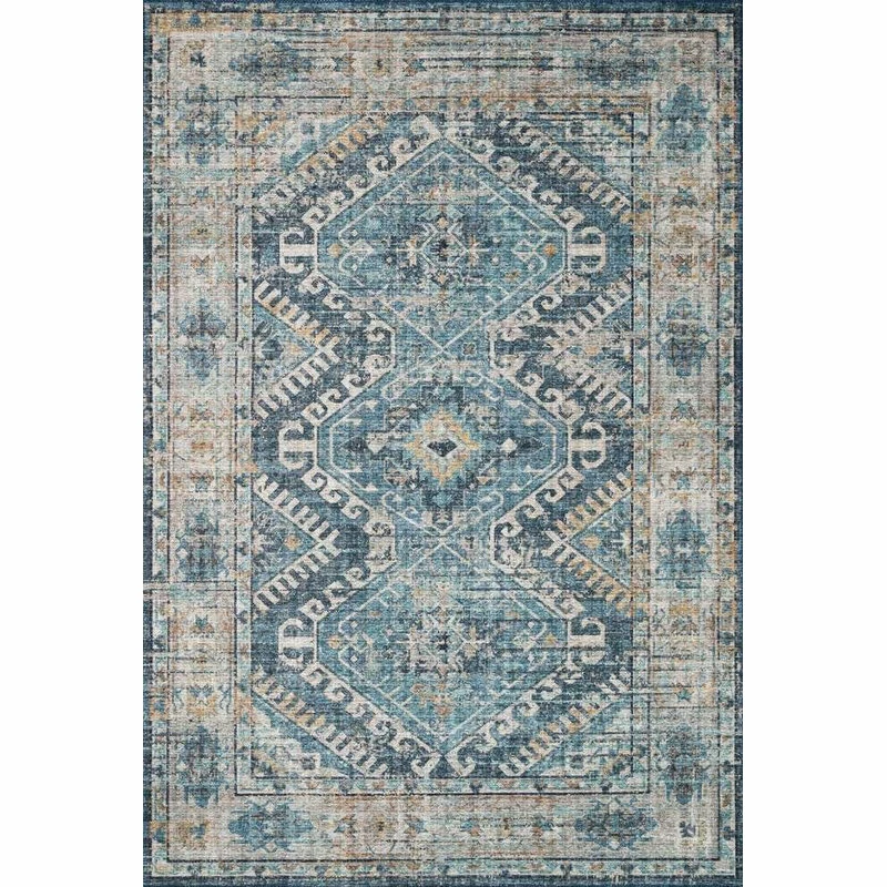 Best reviews of ✔️ Loloi Rugs Skye Printed Area Rug By Loloi II, Denim/Natural, 7'6"x9'6" ✨ 2 Best reviews of ✔️ Loloi Rugs Skye Printed Area Rug By Loloi II, Denim/Natural, 7'6"x9'6" ✨ - Image 2