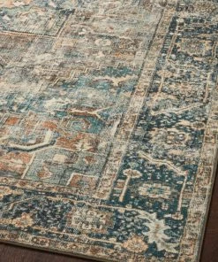 New 🌟 Loloi Rugs Margot Oriental Terracotta/Lagoon Area Rug, 5'0"x7'6" ⭐ -Cheap Rugs Store 5ad10e020142a0a4 2417 w800 h800 b0 p0