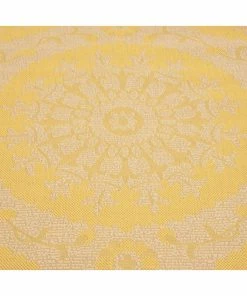 Discount ✨ Unique Loom Yellow Medallion Outdoor 6' Round Rug 💯 -Cheap Rugs Store 5af13d810d09355c 3481 w800 h800 b0 p0