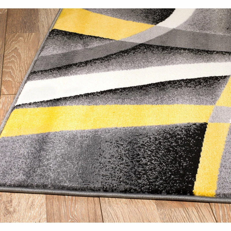 Best reviews of ✔️ Rug And Decor Inc. Summit- Gray Abstract Area Rug With Yellow And White Lines, Design, H21, 7'4"x10 ⭐ 1 Best reviews of ✔️ Rug And Decor Inc. Summit- Gray Abstract Area Rug With Yellow And White Lines, Design, H21, 7'4"x10 ⭐