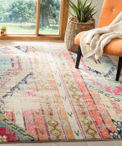 Best Sale 🤩 Safavieh Monaco Mnc222F Rug, Multi, 8'0"x10'0" 🥰 -Cheap Rugs Store 5c6156760bbd67fc 4193 w800 h800 b0 p0