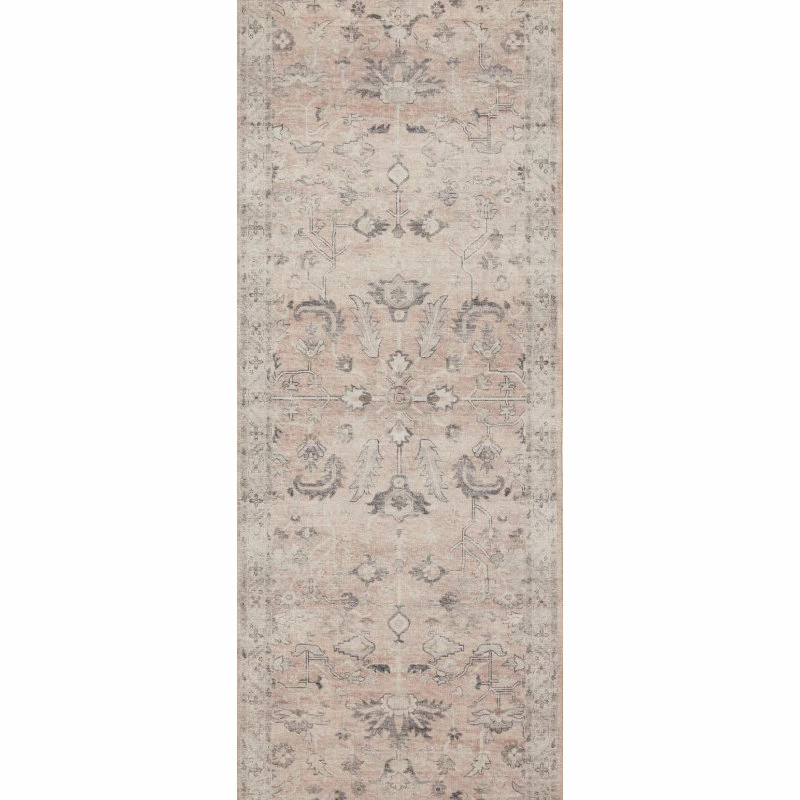 Best Sale ❤️ Loloi Rugs Loloi II Printed Hathaway Blush Ivory Area Rug, 7'6"x9'6" ⭐ 6 Best Sale ❤️ Loloi Rugs Loloi II Printed Hathaway Blush Ivory Area Rug, 7'6"x9'6" ⭐ - Image 6