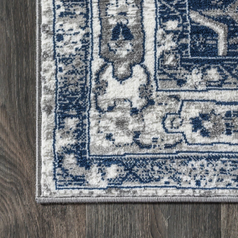 Discount 😉 JONATHAN Y Modern Persian Vintage Medallion Light Grey/Navy 8' X 10' Area Rug ✔️ 8 Discount 😉 JONATHAN Y Modern Persian Vintage Medallion Light Grey/Navy 8' X 10' Area Rug ✔️ - Image 8