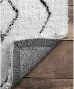 Hot Sale 🛒 NuLOOM Hand Tufted Beaulah Shag Contemporary Area Rug, White, 7'6"x9'6" 😉