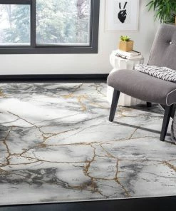 Deals 😍 Safavieh Craft CFT877 Power Loomed Rug, Grey/Gold, 5'3"x7'6" 😍