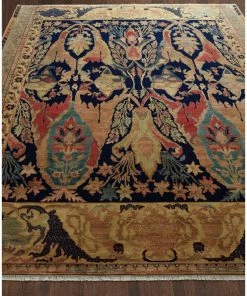 Buy 🥰 Exquisite Rugs Jurassic Hand-Knotted New Zealand Wool Beige/Blue/Gold Area Rug, 8'x10' ⭐ -Cheap Rugs Store 65c1f2a1081a4876 6525 w800 h800 b0 p0