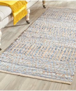 Wholesale 👍 Safavieh Cape Cod Collection CAP353 Rug, Natural/Blue, 2'3"x6' 🛒