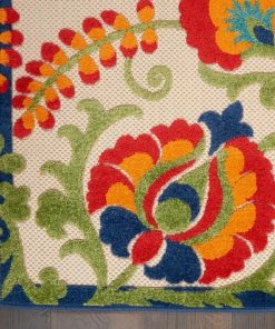 Deals 💯 Nourison Aloha Multicolor 10 Ft. X 14 Ft. Floral Contemporary Indoor/Outdoor Area Rug 🔥 -Cheap Rugs Store 664107880228e08d 6365 w800 h800 b0 p0